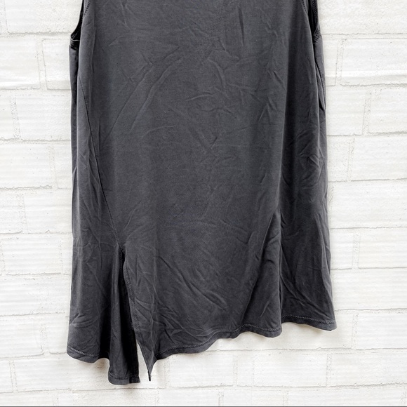 Enough About Me Black Sleeveless Shirt Size Small - Picture 5 of 6